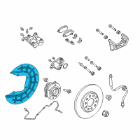 OEM 2019 Jeep Compass Shield-Brake Diagram - 68358266AA