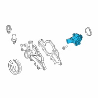 OEM 2001 Ford Ranger Thermostat Housing Diagram - 1S7Z-8575-AG