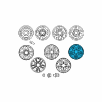OEM Toyota Tundra Wheel, Alloy Diagram - 42611-AF140