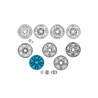 OEM Toyota Sequoia Wheel, Alloy Diagram - 42611-AF110