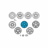 OEM Toyota Tundra Wheel, Alloy Diagram - 42611-AF130