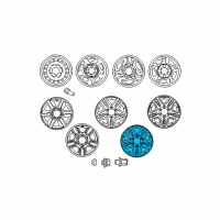 OEM 2004 Toyota Tundra Wheel, Alloy Diagram - 42611-AF120