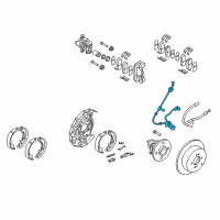 OEM 2006 Hyundai Accent Cable Assembly-ABS.EXT, LH Diagram - 91920-1E000