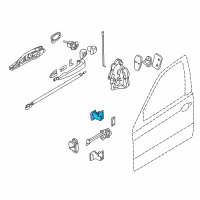 OEM 2002 BMW 330xi Right Upper Front Door Hinge Diagram - 41-51-8-240-080