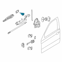 OEM 2000 BMW 323Ci Catch Key Left Diagram - 51-21-8-244-051