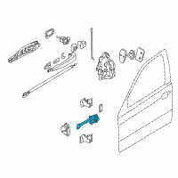 OEM 2000 BMW 323Ci Front Door Brake Diagram - 51-21-8-204-173