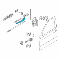 OEM 2005 BMW 325Ci Handle Bracket, Left Chromium-Plated Diagram - 51-21-7-002-269