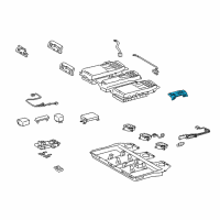 OEM Lexus RX400h Bracket, Battery Carrier Diagram - 74417-48010