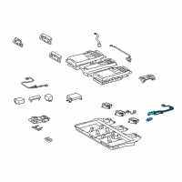 OEM Lexus RX400h Plug Assy, Electric Vehicle Battery Diagram - G3830-48011
