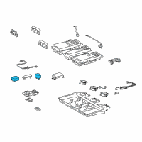 OEM Toyota Highlander Relay Diagram - G3843-48010