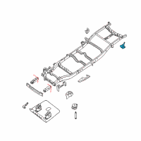 OEM 2013 Nissan Titan Bracket Assembly Rear Spring, Rear LH Diagram - E0391-ZJ0MA