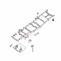 OEM 2006 Nissan Titan Bracket Assembly Rear Spring, Rear LH Diagram - E0391-ZJ0MA