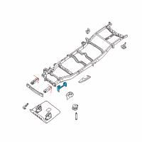 OEM 2006 Nissan Titan Bracket-Cab Mounting, 2ND Diagram - 50224-7S030