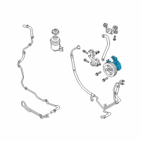 OEM 2011 Hyundai Genesis Coupe Pump Assembly-Power Steering Oil Diagram - 57100-2M000