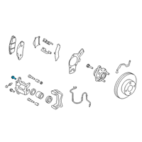 OEM 2019 Nissan NV200 Bolt Pin Diagram - 44141-AW70A