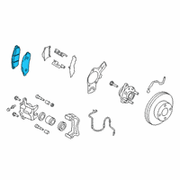 OEM 2014 Nissan Leaf Front Brake Pads Kit Diagram - D1060-3LM0A