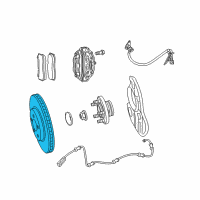 OEM 2016 Dodge Challenger Brake Rotor Diagram - 68184587AE