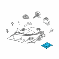 OEM BMW 328xi Control Unit Xenon Light Diagram - 63-11-7-182-520