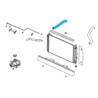 OEM Saturn Radiator Inlet Hose (Upper) Diagram - 10363796