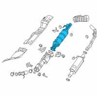 OEM 2020 Ram 2500 Catalytic Converter Diagram - 68267075AE