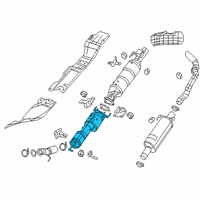 OEM 2022 Ram 3500 Catalytic Converter Diagram - 68296341AE