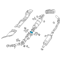 OEM 2020 Ram 2500 Gasket-Exhaust Diagram - 68379574AA