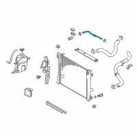 OEM 2021 Toyota Avalon Upper Hose Diagram - 16572-F0010