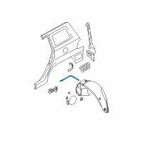 OEM Hyundai Catch & Cable Assembly-Fuel Filler Diagram - 81590-26000