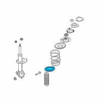 OEM 2004 Infiniti FX35 Seat-Front Spring, Lower Rubber Diagram - 54035-8J000