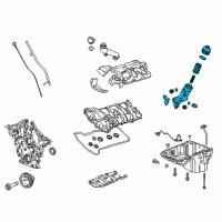 OEM 2020 Chevrolet Colorado Oil Filter Housing Diagram - 12682014