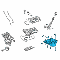 OEM 2018 GMC Canyon Oil Pan Diagram - 12683007