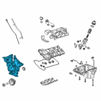 OEM GMC Front Cover Diagram - 12704639