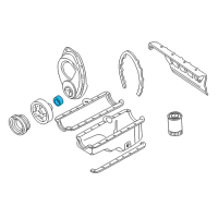 OEM Cadillac Fleetwood Rear Main Seal Retainer Diagram - 10088158