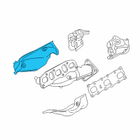 OEM 2009 Nissan 370Z Cover-Exhaust Manifold Diagram - 16590-JK21A