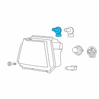 OEM 2012 Dodge Journey Socket-Side Marker Diagram - 68038230AA