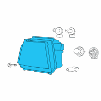 OEM 2010 Dodge Journey Headlamp-Headlamp Park And Turn Diagram - 5116288AD