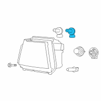 OEM 2013 Dodge Journey Socket-Park And Turn Signal Diagram - 68038216AA