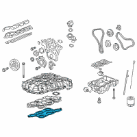 OEM 2009 Saturn Outlook Manifold Gasket Diagram - 12673300