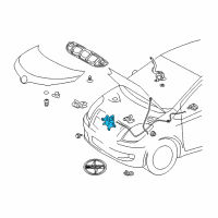 OEM 2012 Scion xD Lock Assembly Diagram - 53510-52430