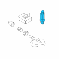 OEM Infiniti FX35 Antenna-Tire Pressure Diagram - 40740-1CA0A