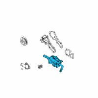 OEM Nissan Sentra Thermostat Housing Diagram - 11061-F460B