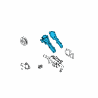 OEM 2004 Nissan Sentra Pump Assembly Water Diagram - 21010-F460A