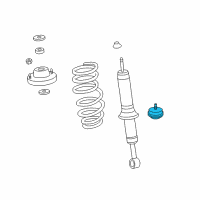 OEM 2019 Toyota Tacoma Spring Bumper Diagram - 48304-04100