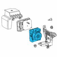 OEM 2018 Jeep Compass Anti-Lock Brake Control Unit Diagram - 68357599AA