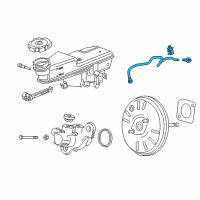 OEM 2017 Chevrolet Cruze Vacuum Hose Diagram - 13375193