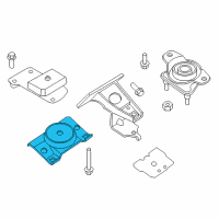 OEM Infiniti QX80 INSULATOR - Engine Mounting, Front Diagram - 11220-1LA3C