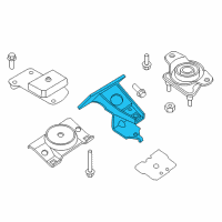 OEM 2014 Infiniti QX80 Bracket Engine Mounting Rh Diagram - 11232-1LA0A