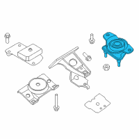 OEM 2017 Infiniti QX80 INSULATOR - Engine Mounting, Rear Diagram - 11320-1LD0A