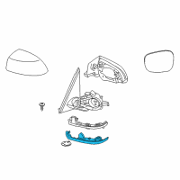 OEM 2016 BMW X3 Mirror Cover Diagram - 55167327896