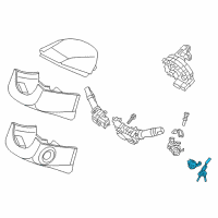 OEM 2015 Hyundai Veloster Key Sub Set-Steering Lock Diagram - 81900-2VC00